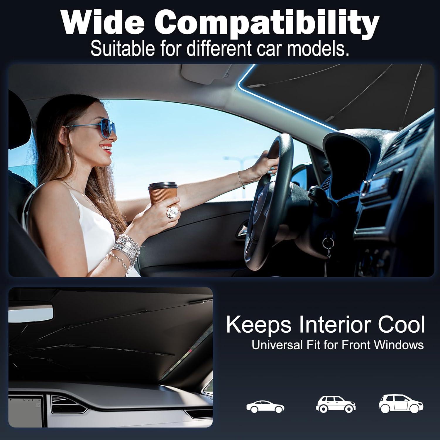 Parasol para Parabrisas Cocros 142x79 cm Ajuste Universal