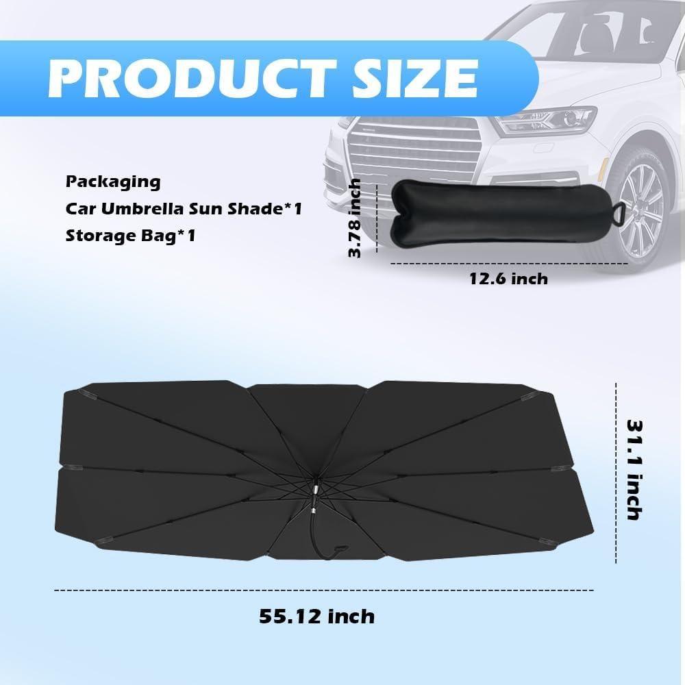Sombrilla de Parabrisas YGDMD 139x79 cm Aislamiento Solar