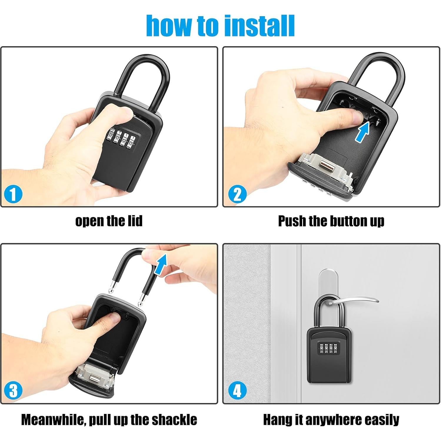 Caja de Llave con Cerradura Diyife Montada en Pared - 5 Llaves