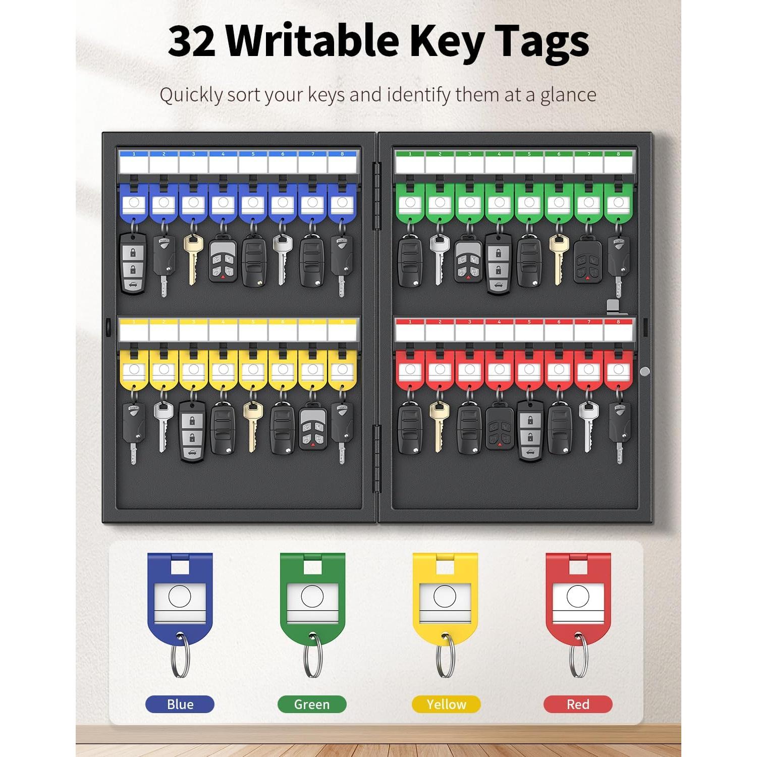 Caja de Llaves con Cerradura Uniclife 32 Posiciones Montada en Pared