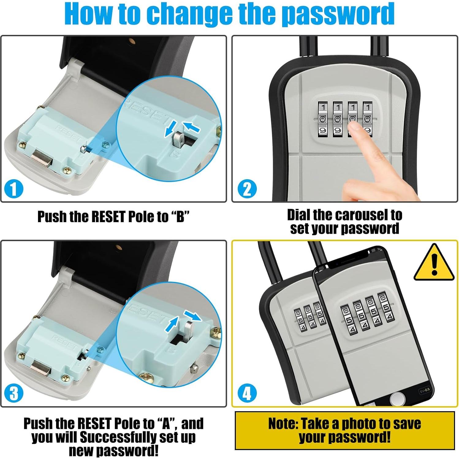 Caja de Llave Diyife con Combinación 4 Dígitos Impermeable