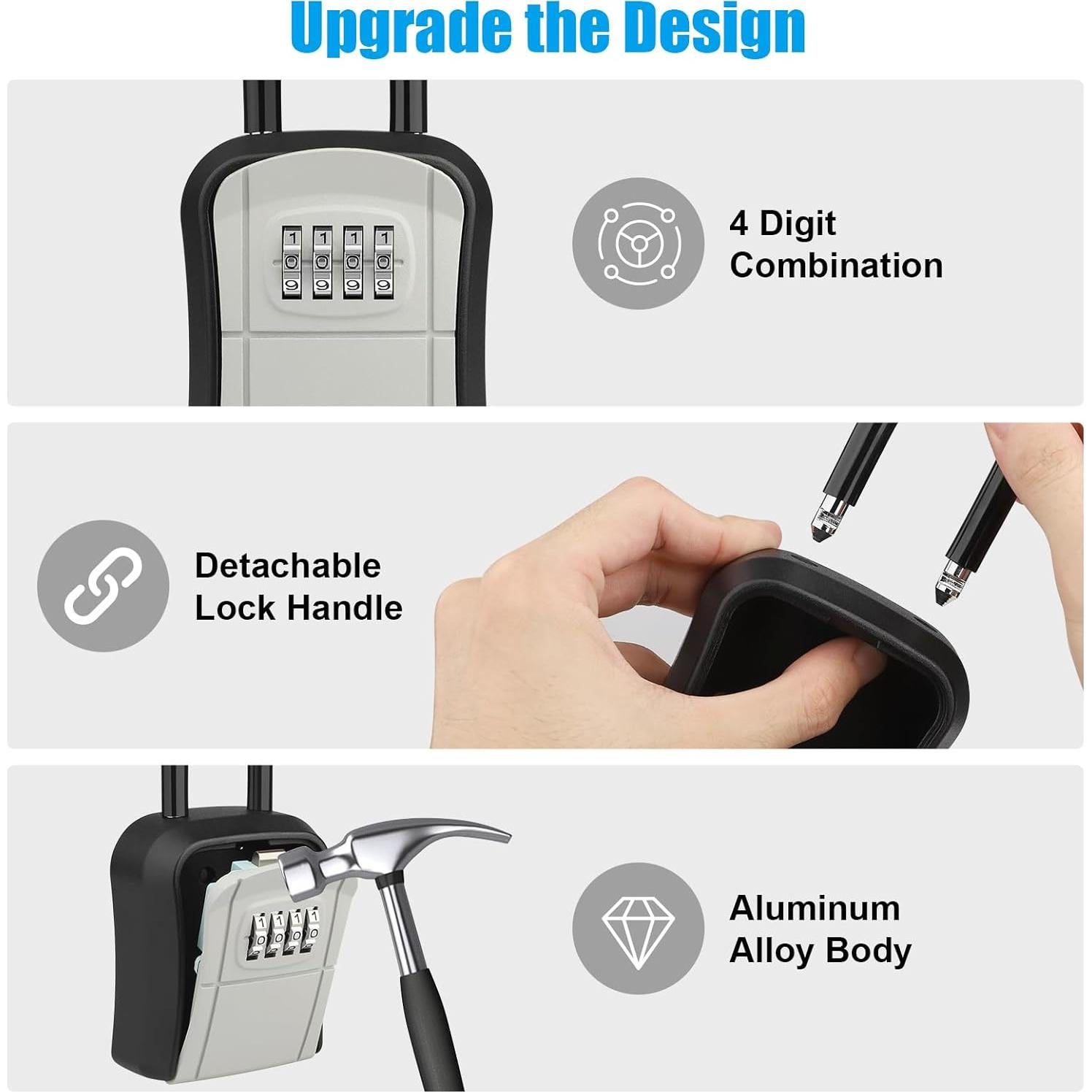 Caja de Llave Diyife con Combinación 4 Dígitos Impermeable
