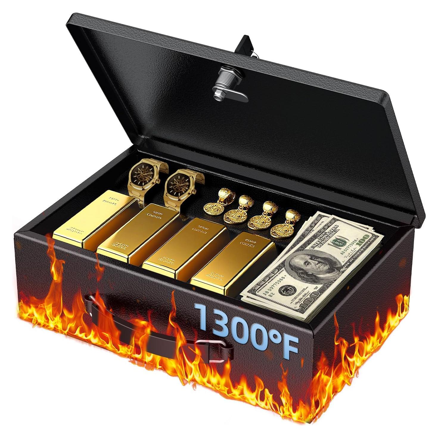 Caja de Documentos a Prueba de Fuego Uniclife 32.3x21.6cm