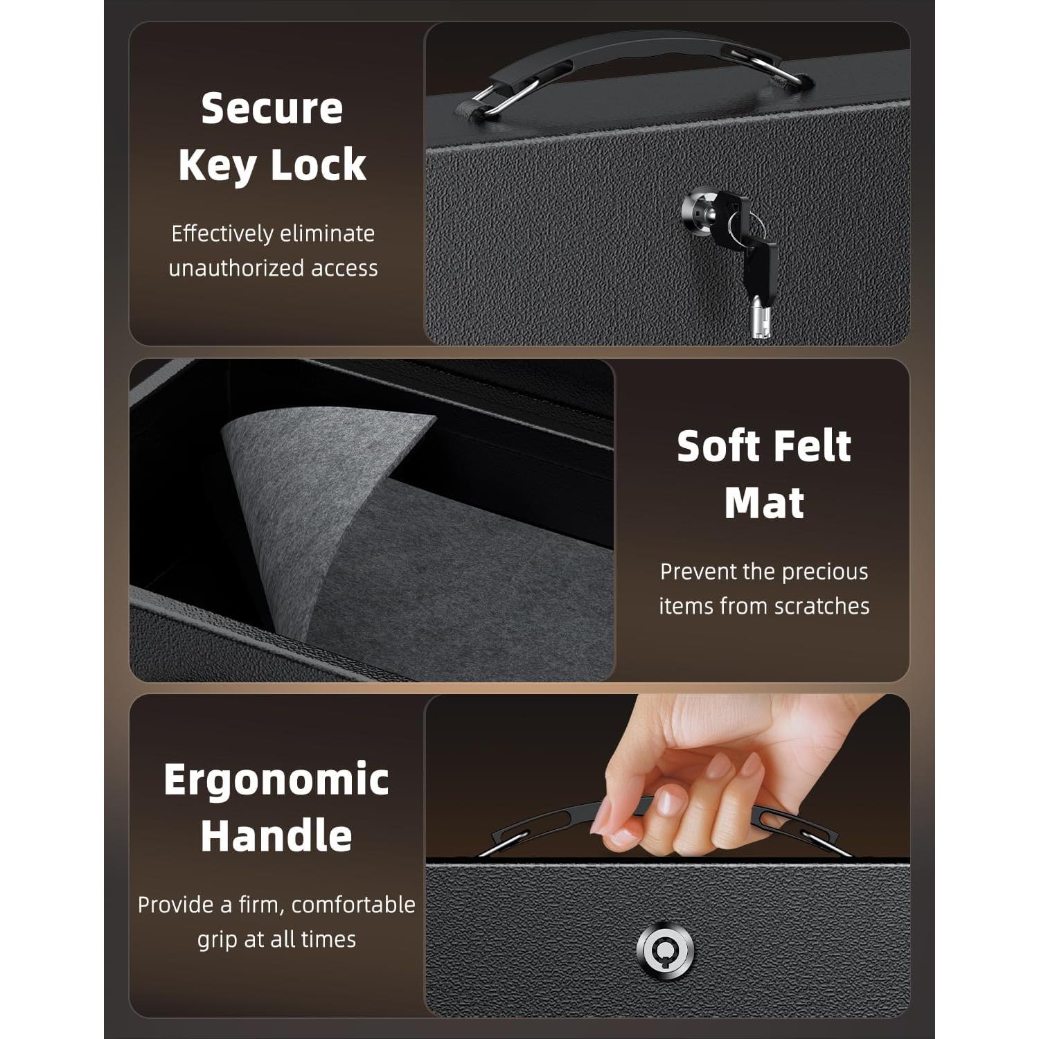 Caja de Documentos a Prueba de Fuego Uniclife 32.3x21.6cm