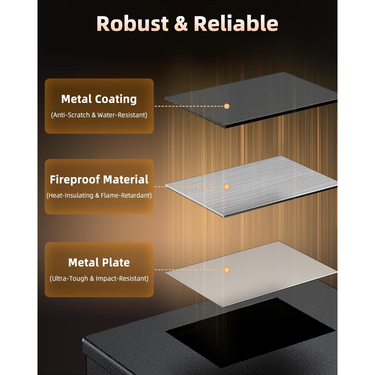 Caja de Documentos a Prueba de Fuego Uniclife 32.3x21.6cm