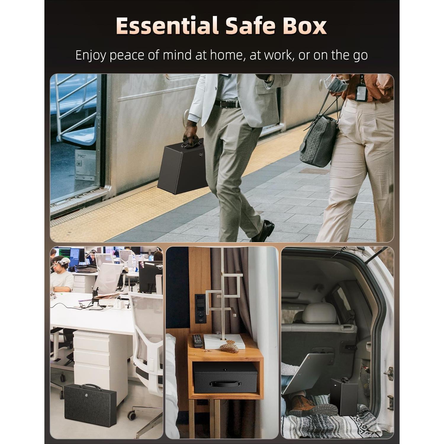 Caja de Documentos a Prueba de Fuego Uniclife 32.3x21.6cm