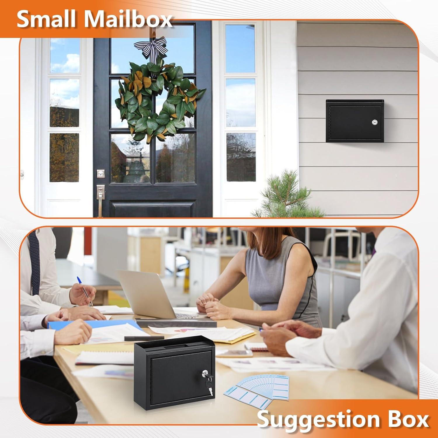 Caja de Sugerencias KYODOLED con Cerradura Negra 24.9x17.8 cm