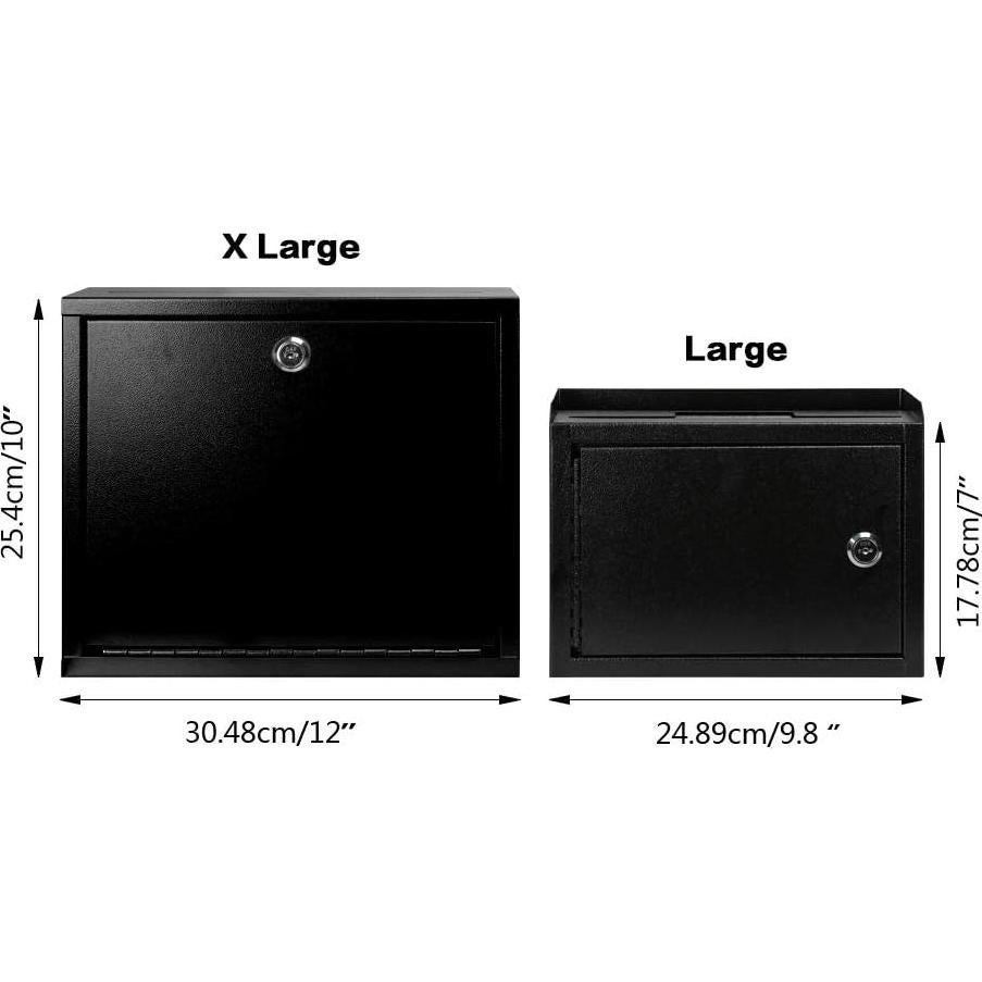 Caja de Sugerencias KYODOLED con Cerradura Negra 24.9x17.8 cm