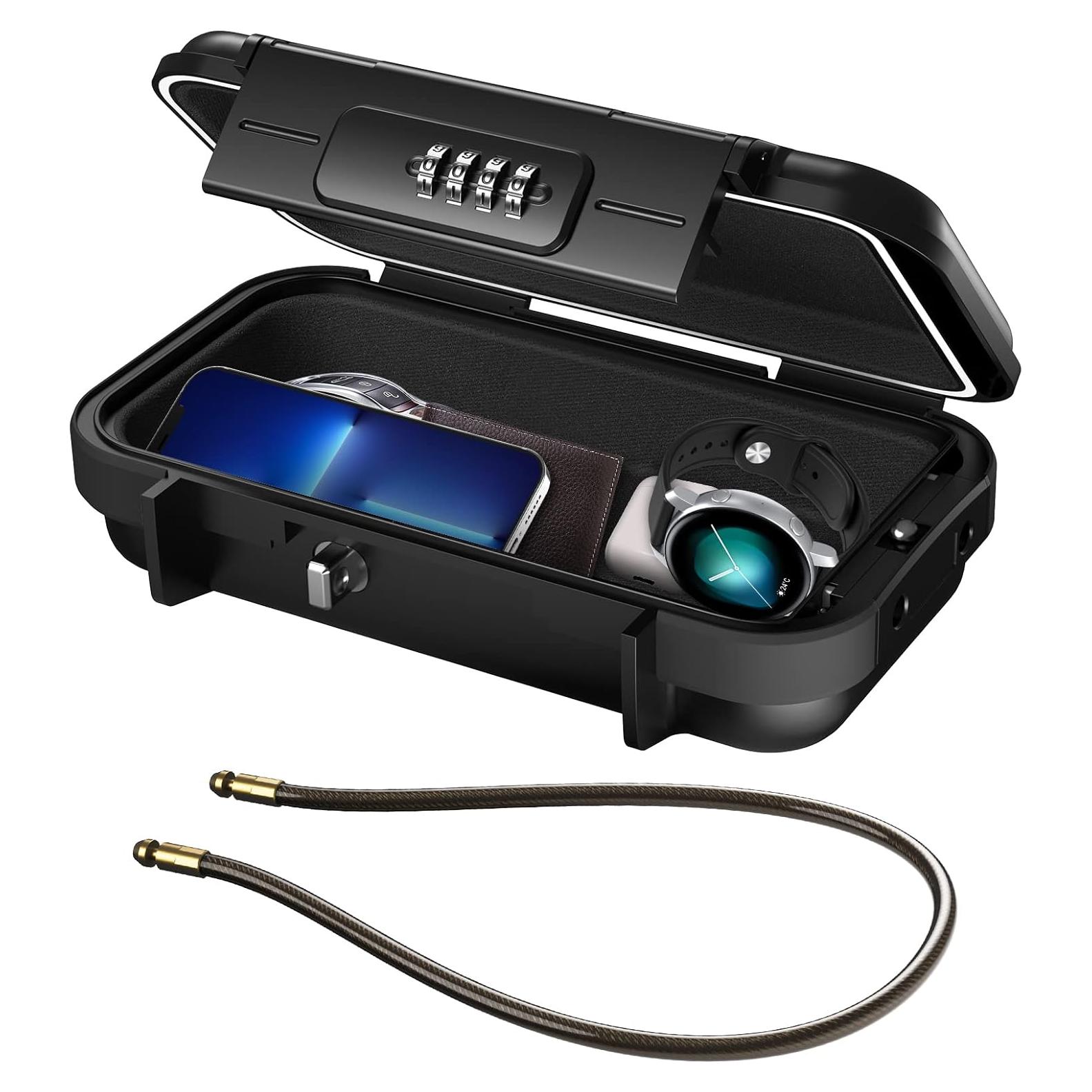 Caja de Seguridad Portátil ORIA, Impermeable, 4 Dígitos, 0.64 kg