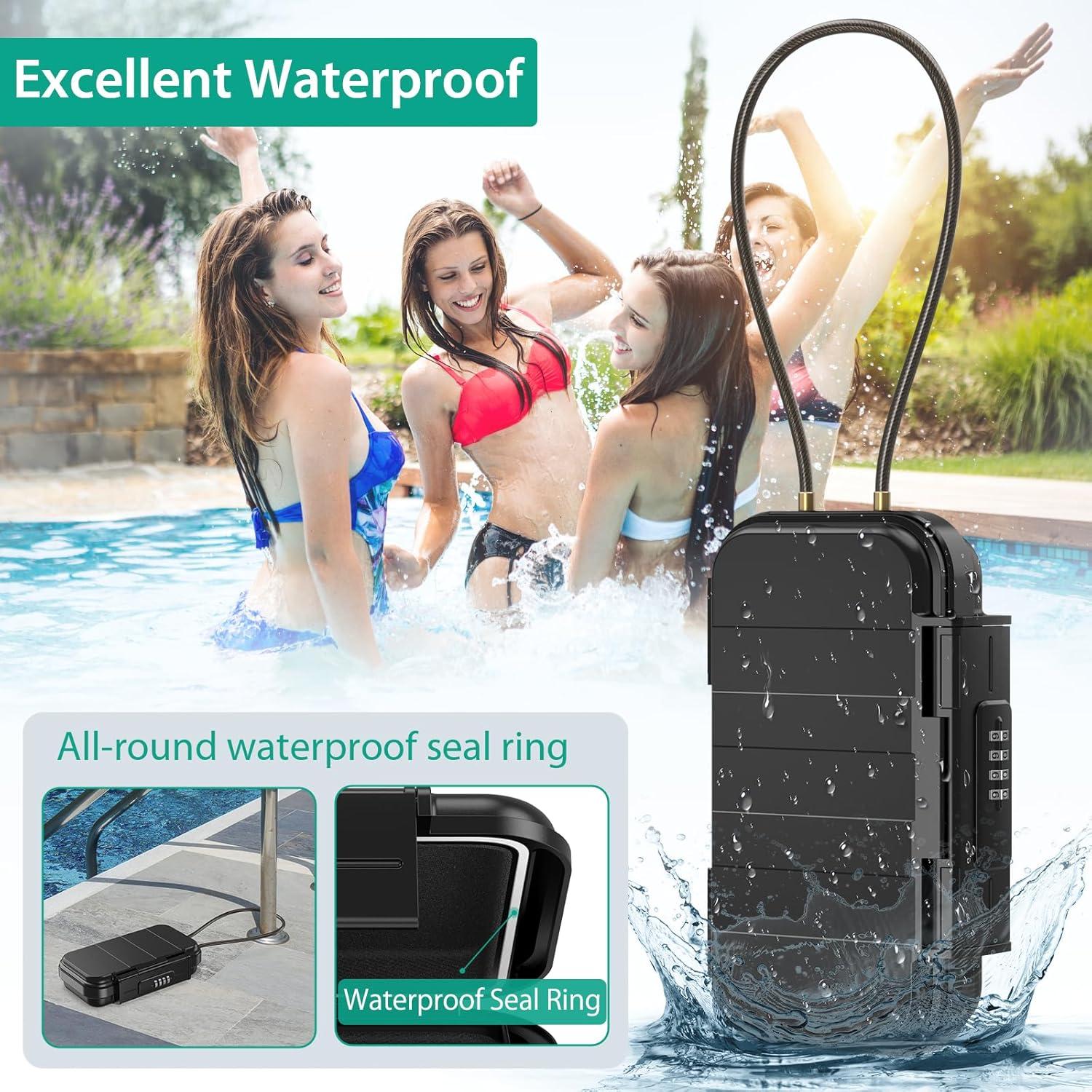 Caja de Seguridad Portátil ORIA, Impermeable, 4 Dígitos, 0.64 kg