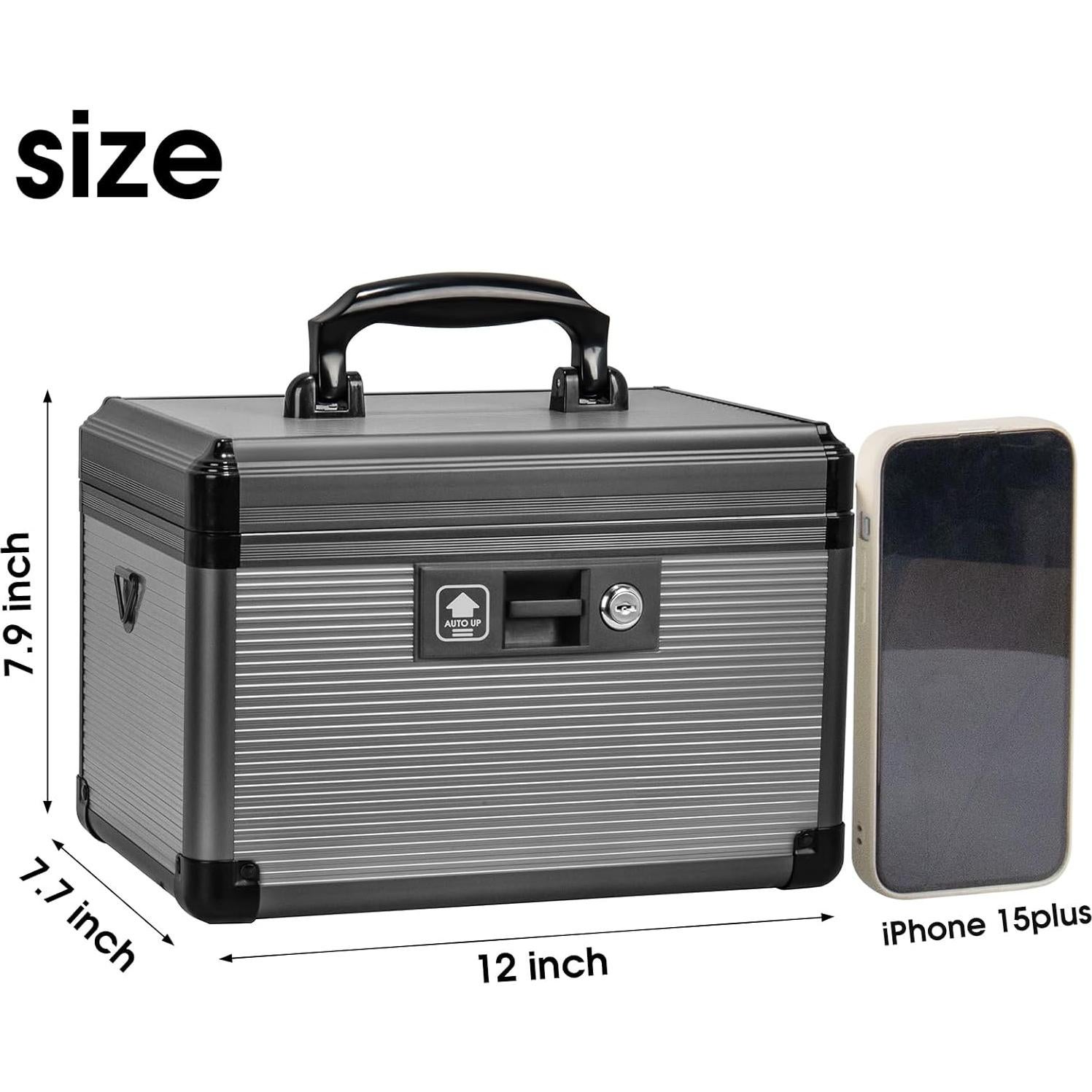 Caja de Seguridad para Medicamentos Lockbako 30.48 cm Negra