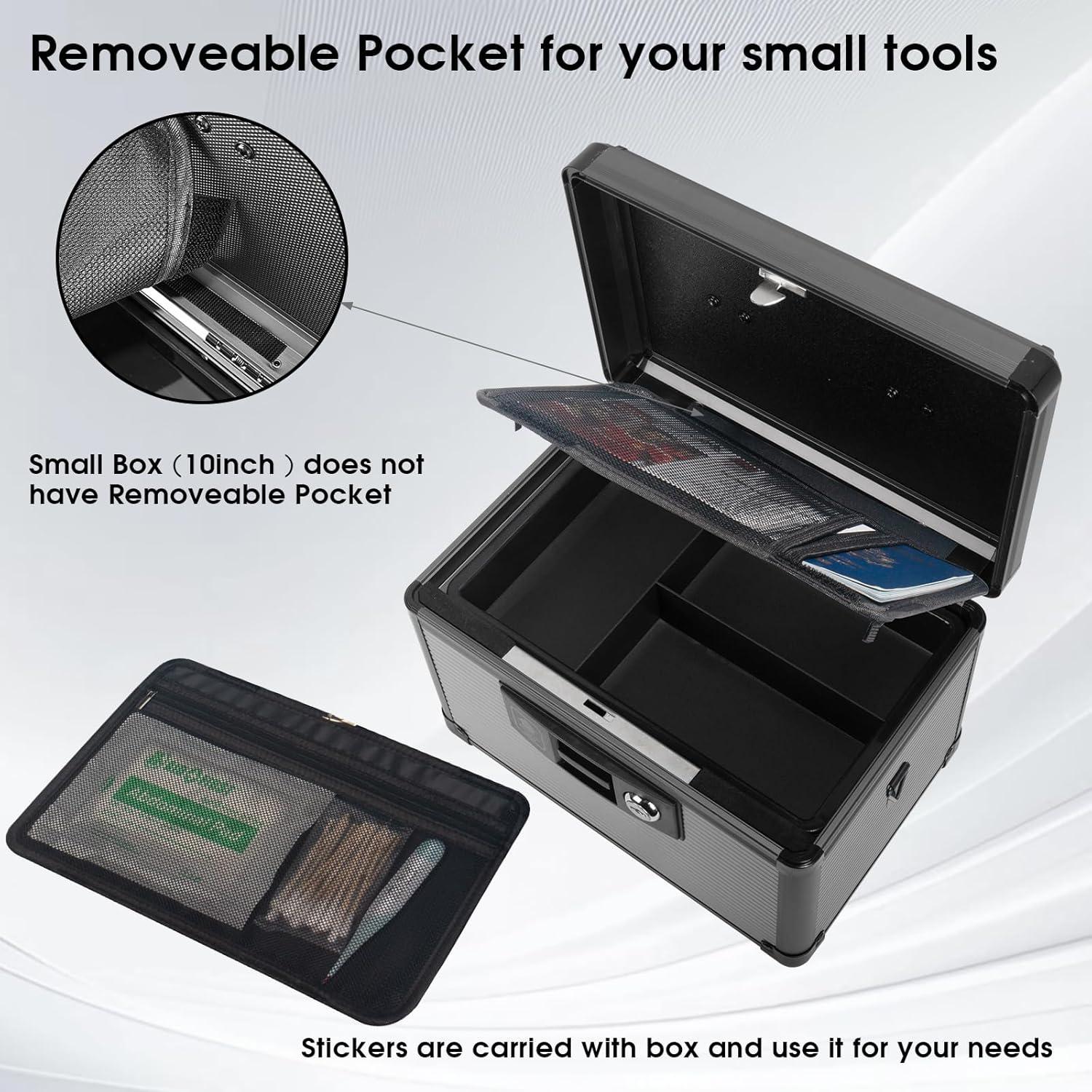 Caja de Seguridad para Medicamentos Lockbako 30.48 cm Negra