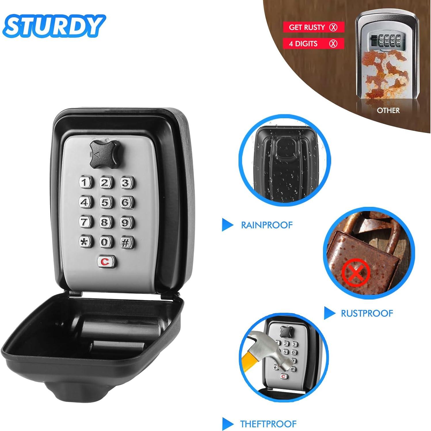 Caja de Llaves POMYDODU con Combinación 12 Dígitos Impermeable