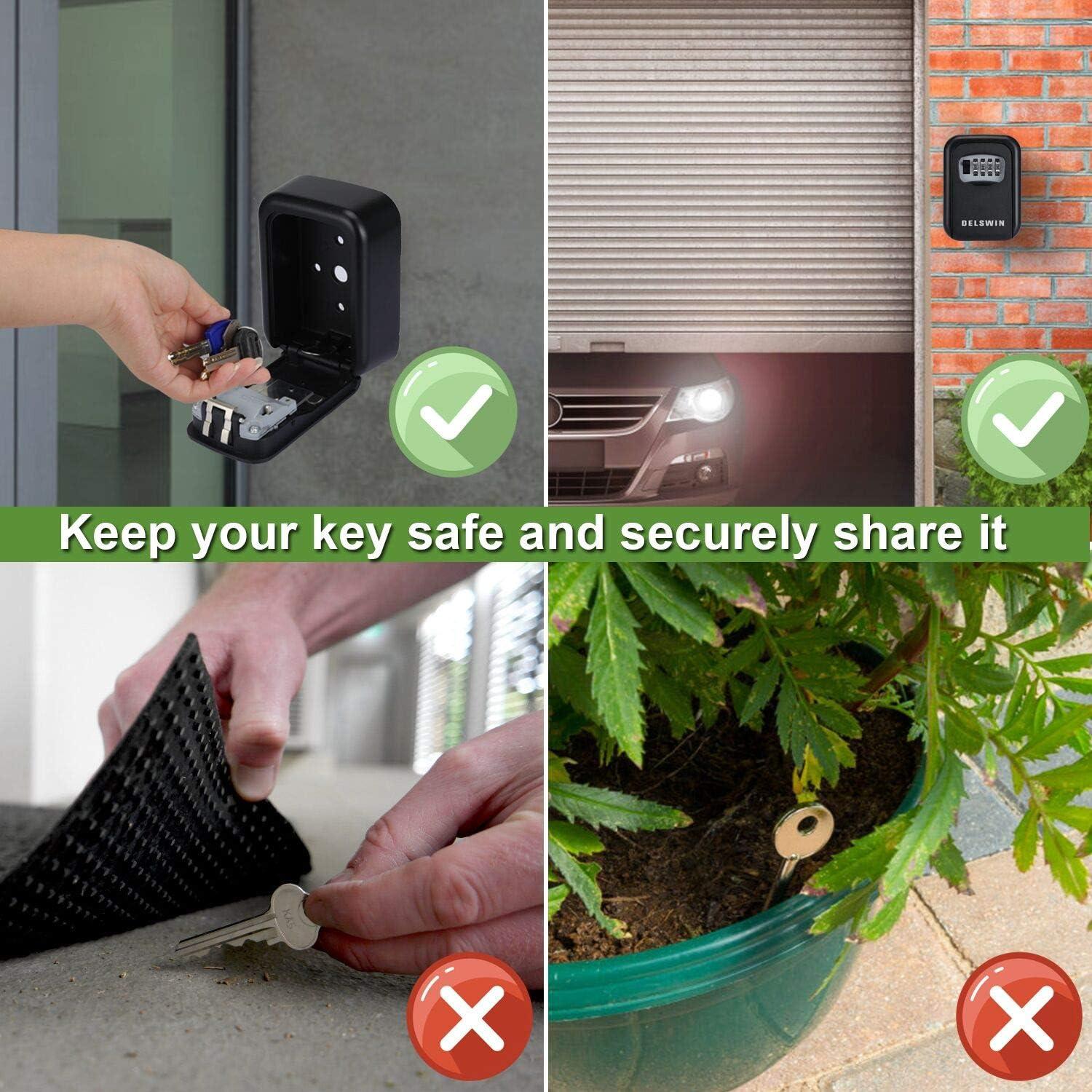 Caja de Llaves DELSWIN - Combinación 4 Dígitos Impermeable