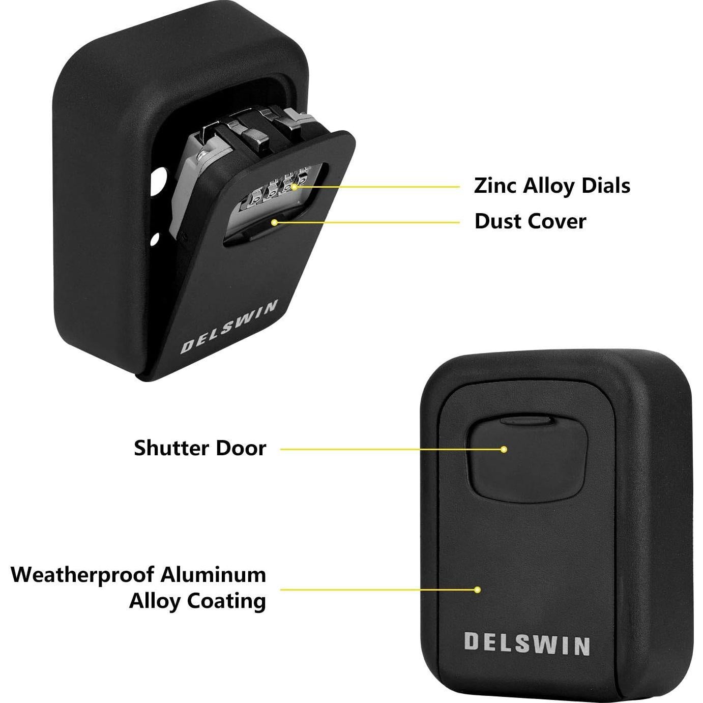 Caja de Llaves DELSWIN - Combinación 4 Dígitos Impermeable