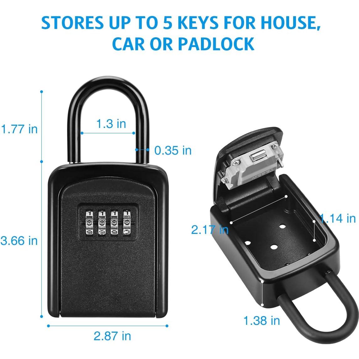 Caja de Seguridad para Llaves AMIR con Combinación 4 Dígitos