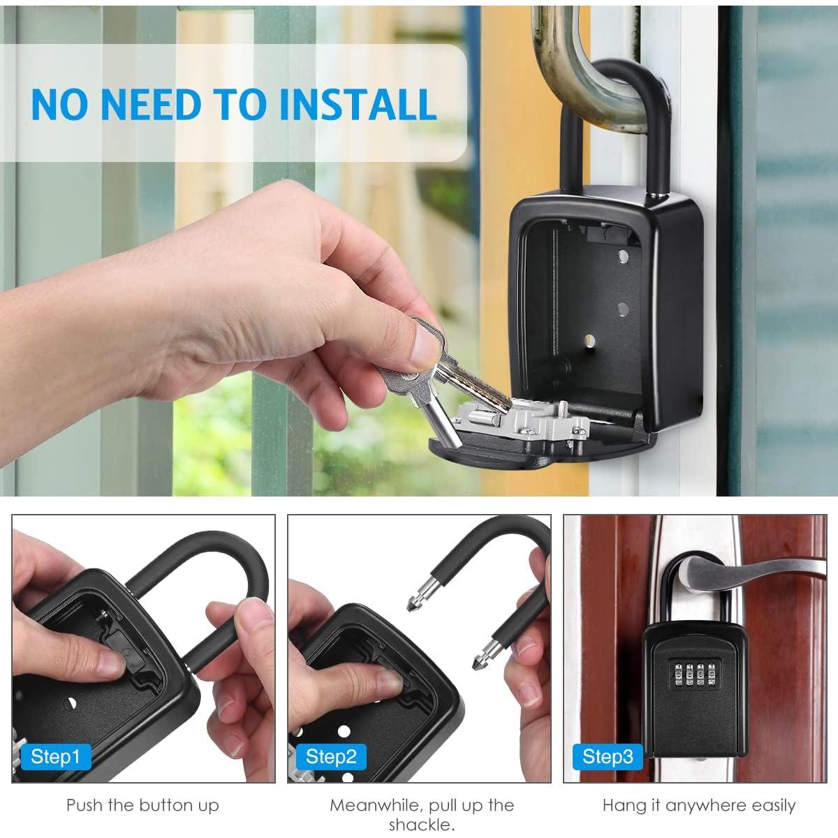 Caja de Seguridad para Llaves AMIR con Combinación 4 Dígitos