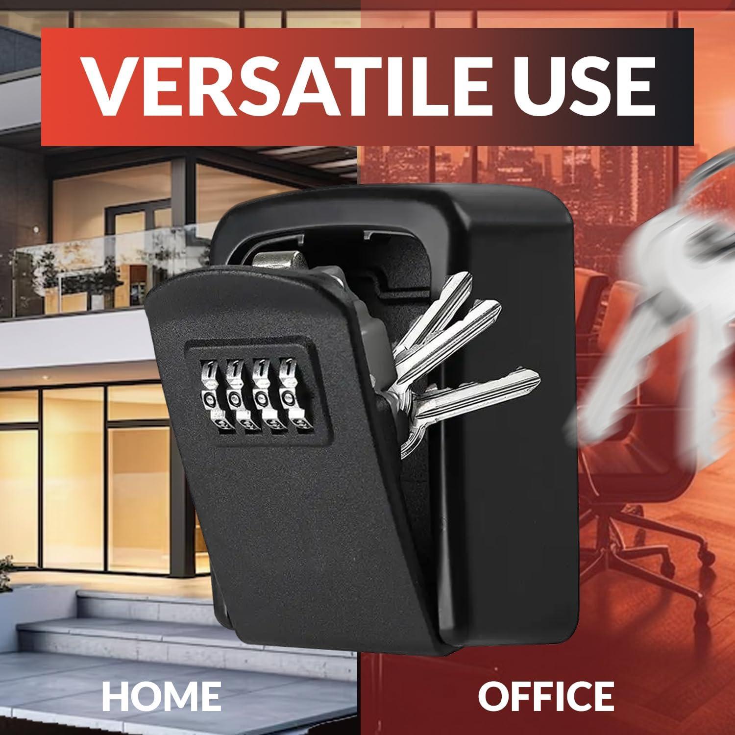 Caja de Almacenamiento de Llaves Omoft, Cerradura 4 Dígitos, Metal