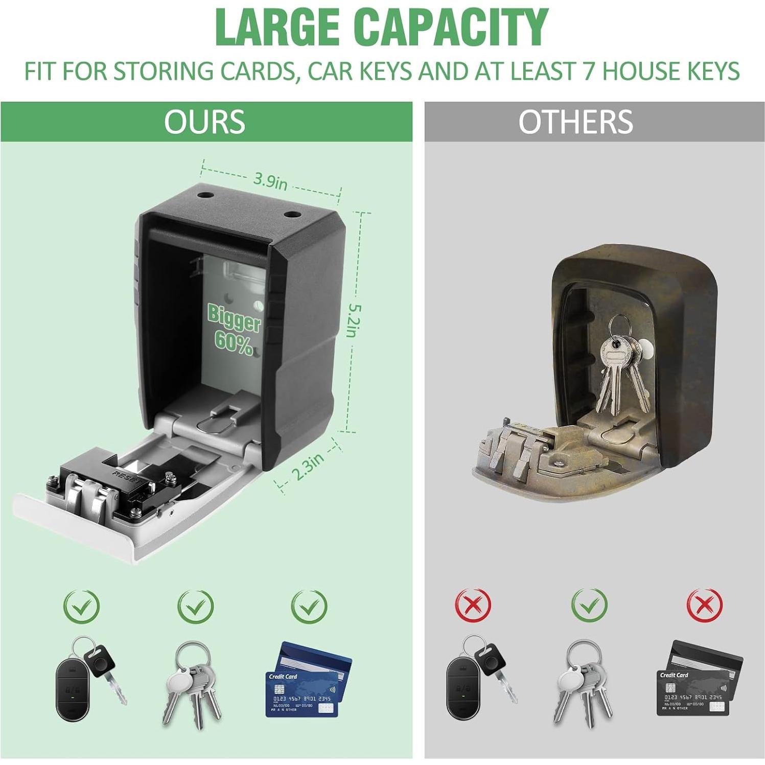 Caja de Llave con Cerradura UPXON Extra Grande Resistente