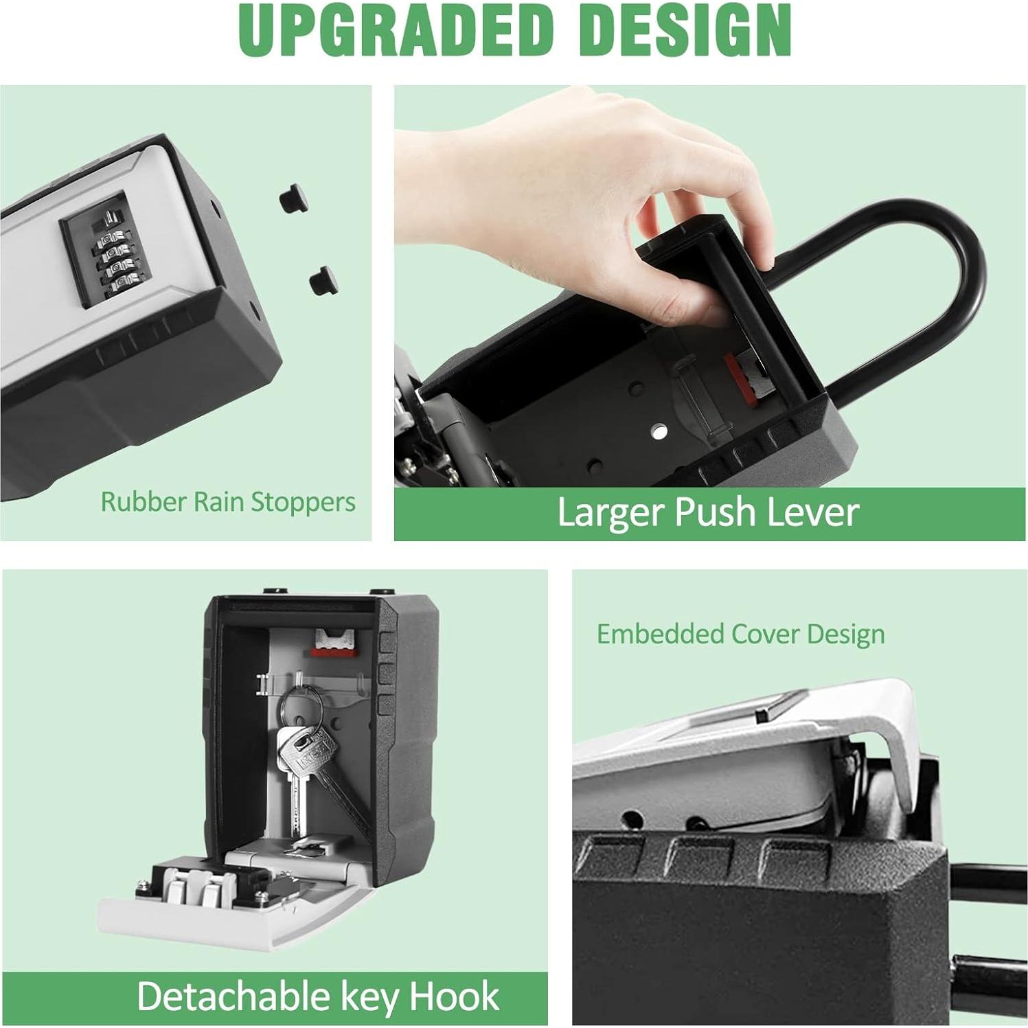 Caja de Llave con Cerradura UPXON Extra Grande Resistente