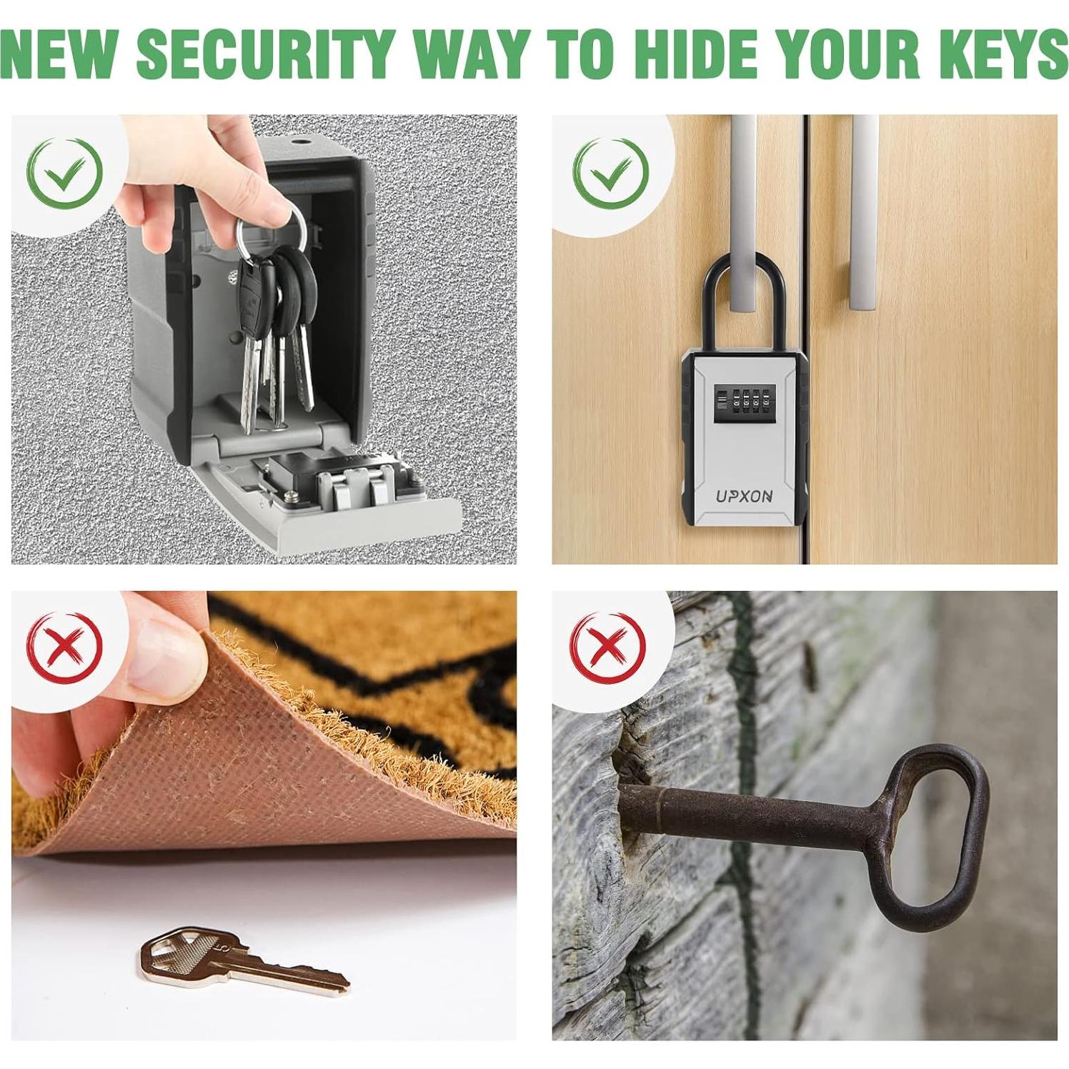 Caja de Llave con Cerradura UPXON Extra Grande Resistente