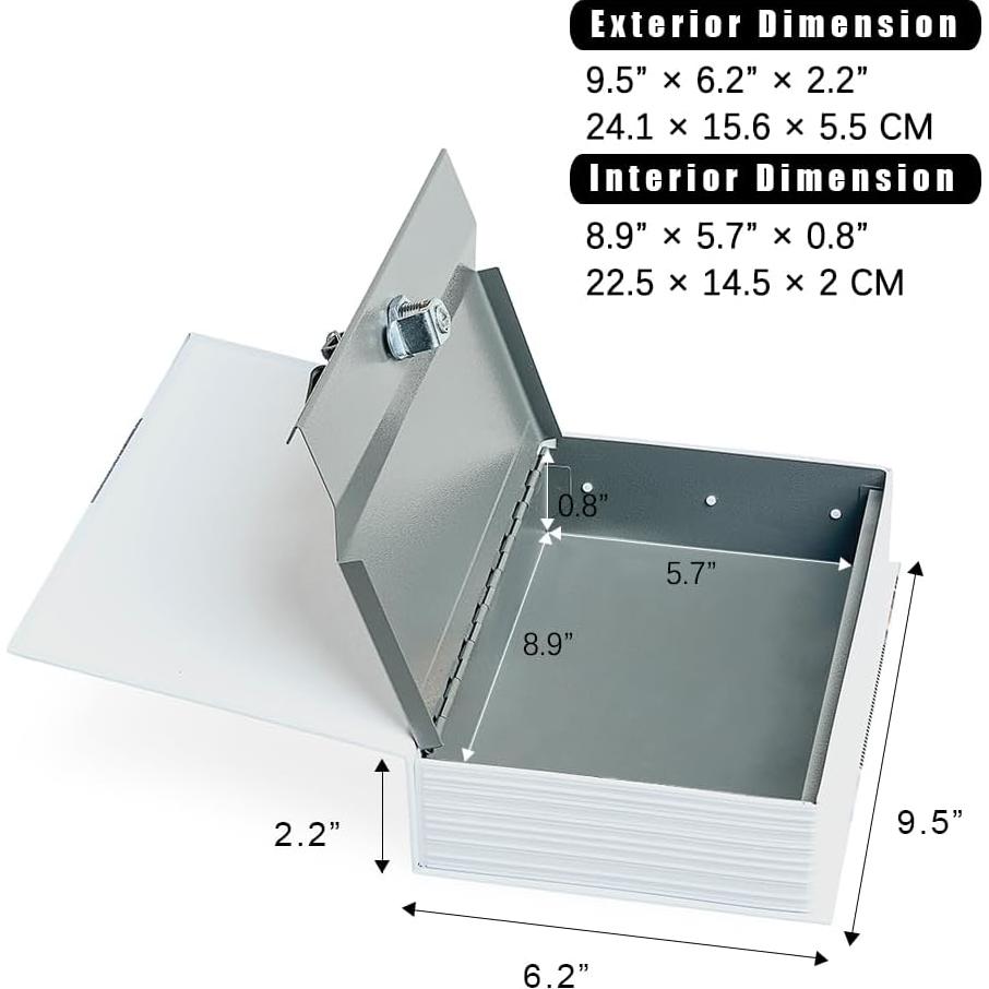 Caja Fuerte Oculta PACOLO Mariposa 24.1x15.7x5.6cm