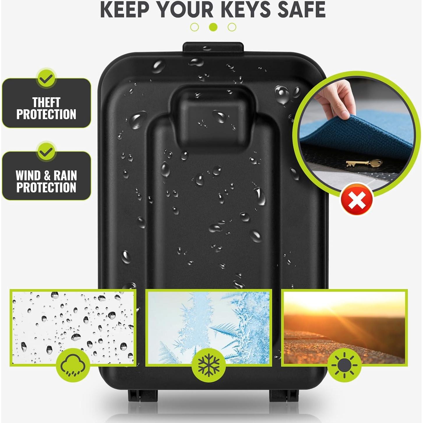 Caja de Llave Resistente al Agua BKNOOU 8109 con Código 12 Dígitos