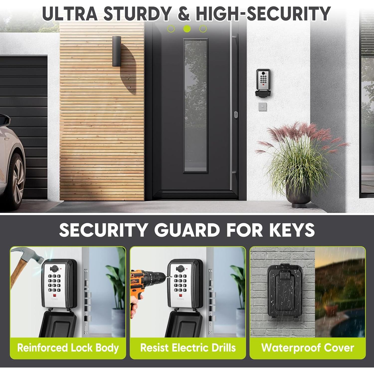 Caja de Llave Resistente al Agua BKNOOU 8109 con Código 12 Dígitos