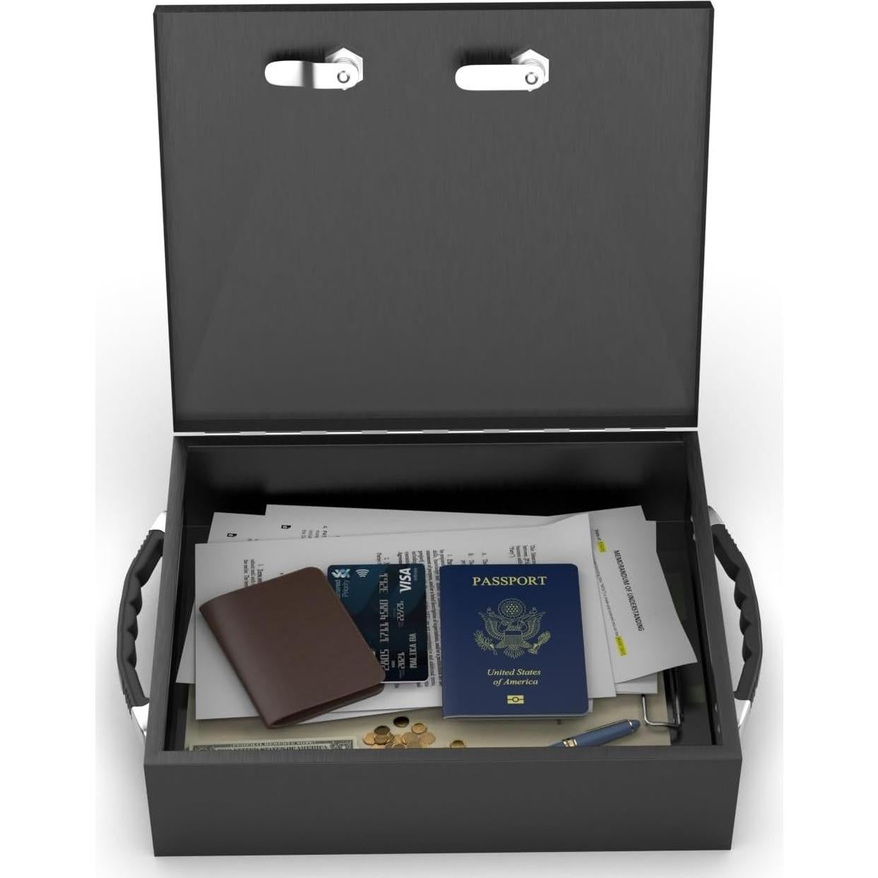 Caja Fuerte Ignífuga Suber con Cerradura Dual y Llave 33.66x27.31cm