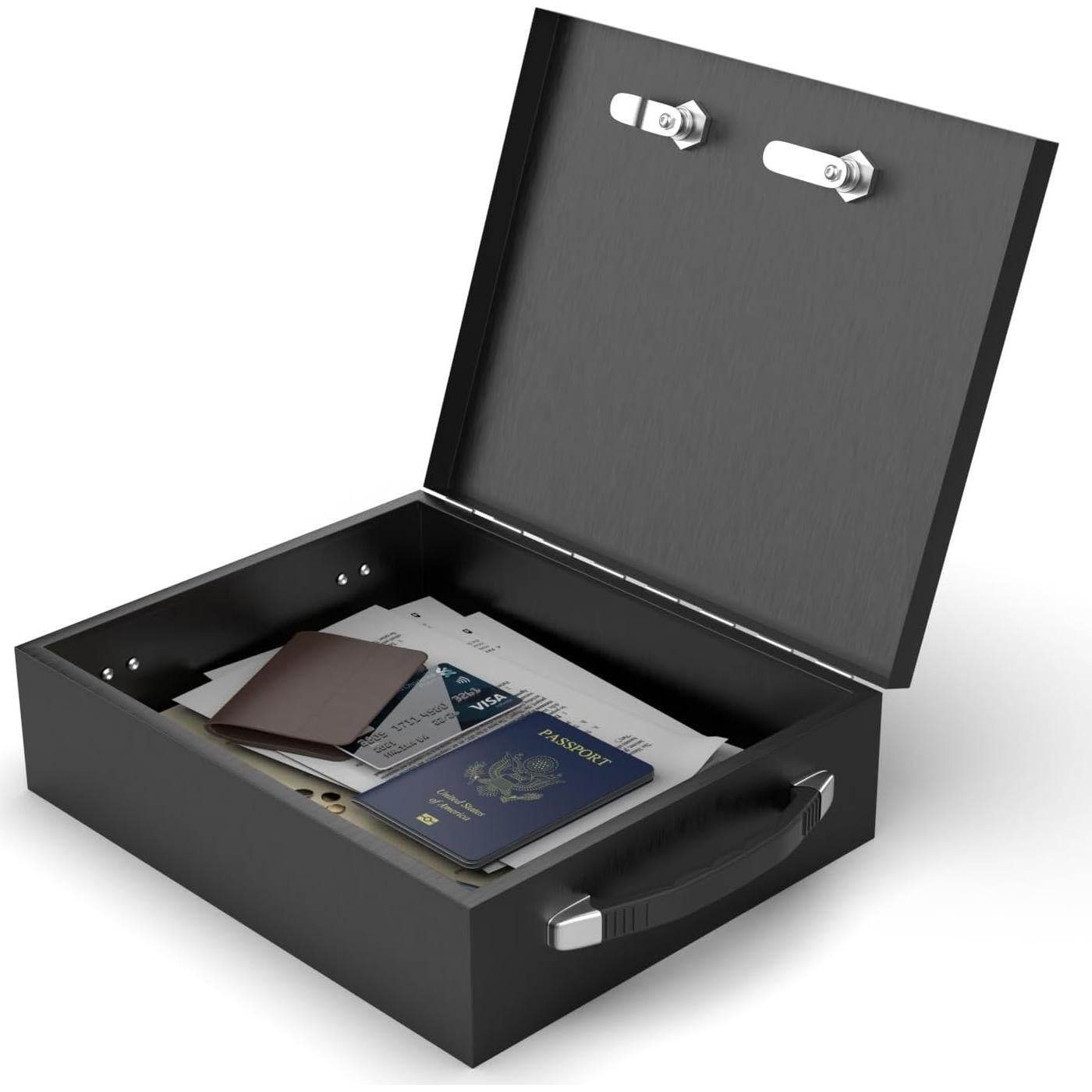 Caja Fuerte Ignífuga Suber con Cerradura Dual y Llave 33.66x27.31cm