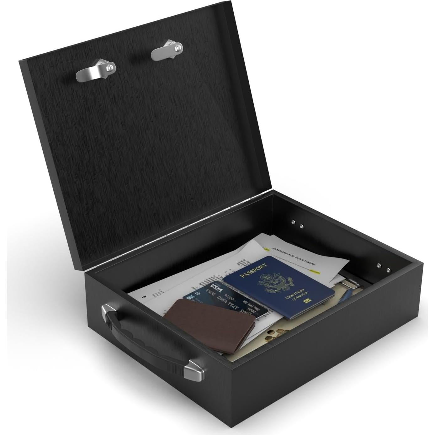 Caja Fuerte Ignífuga Suber con Cerradura Dual y Llave 33.66x27.31cm