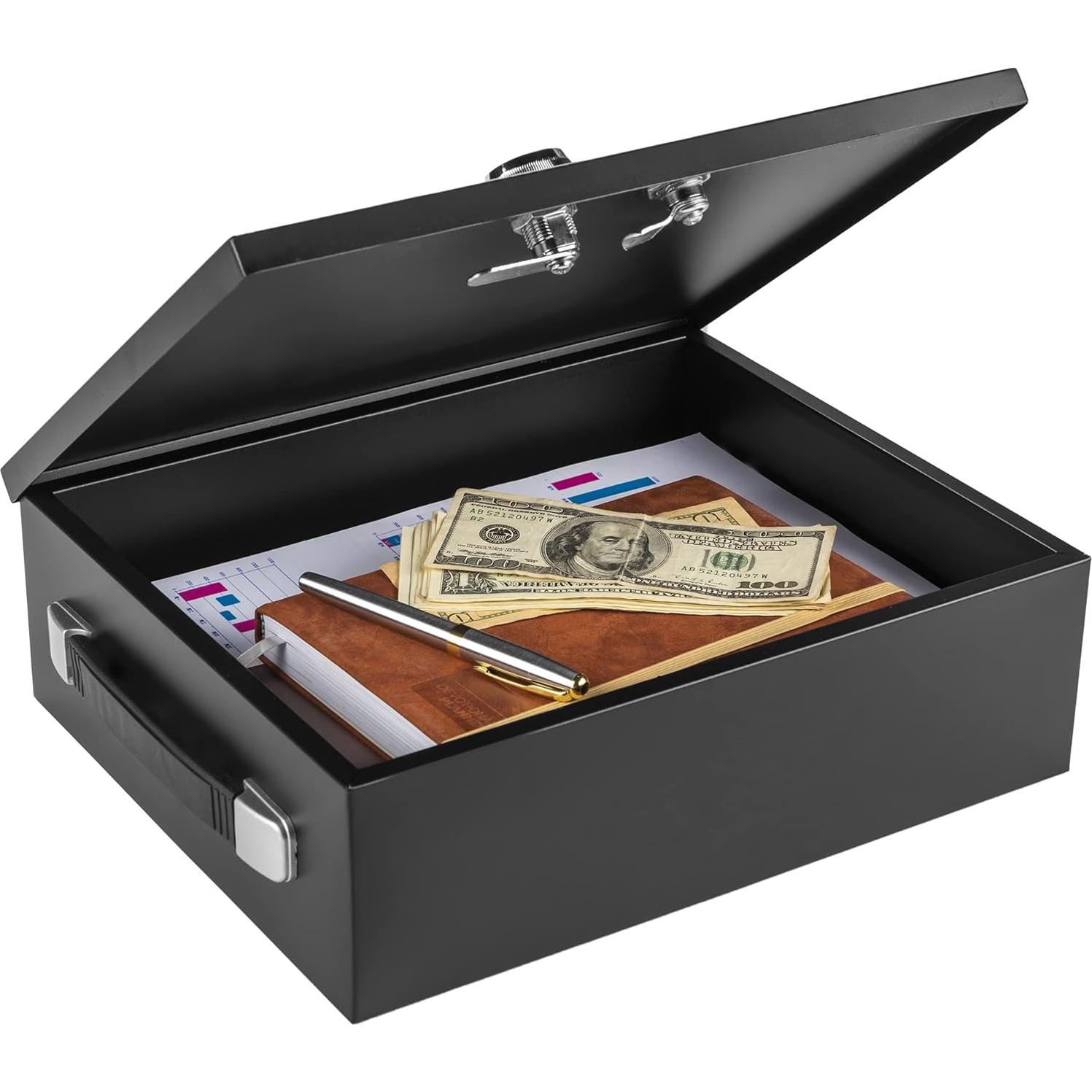 Caja Fuerte Ignífuga Suber con Cerradura Dual y Llave 33.66x27.31cm