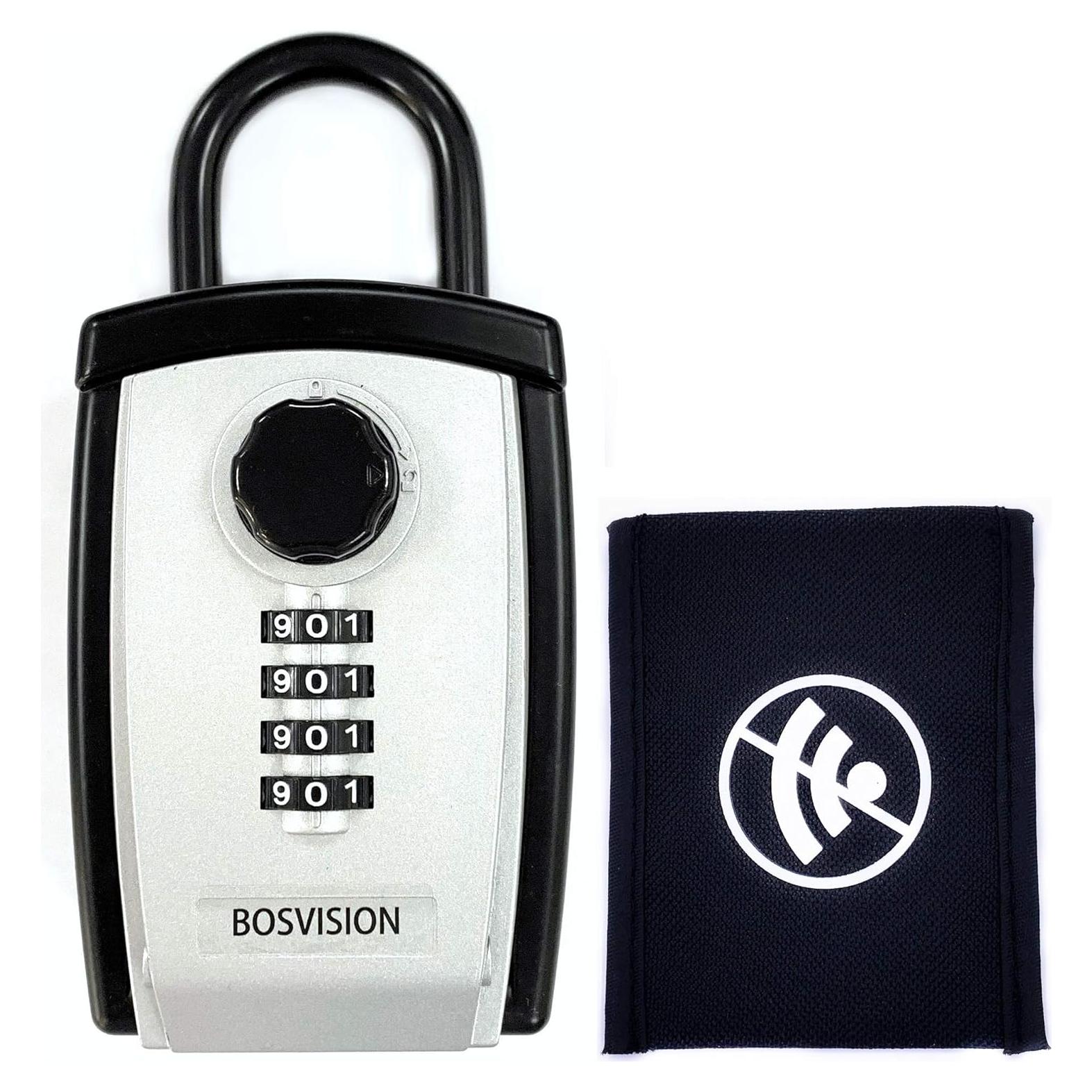 Caja de Seguridad Portátil Bosvision BV-8962S con Bolsa Faraday