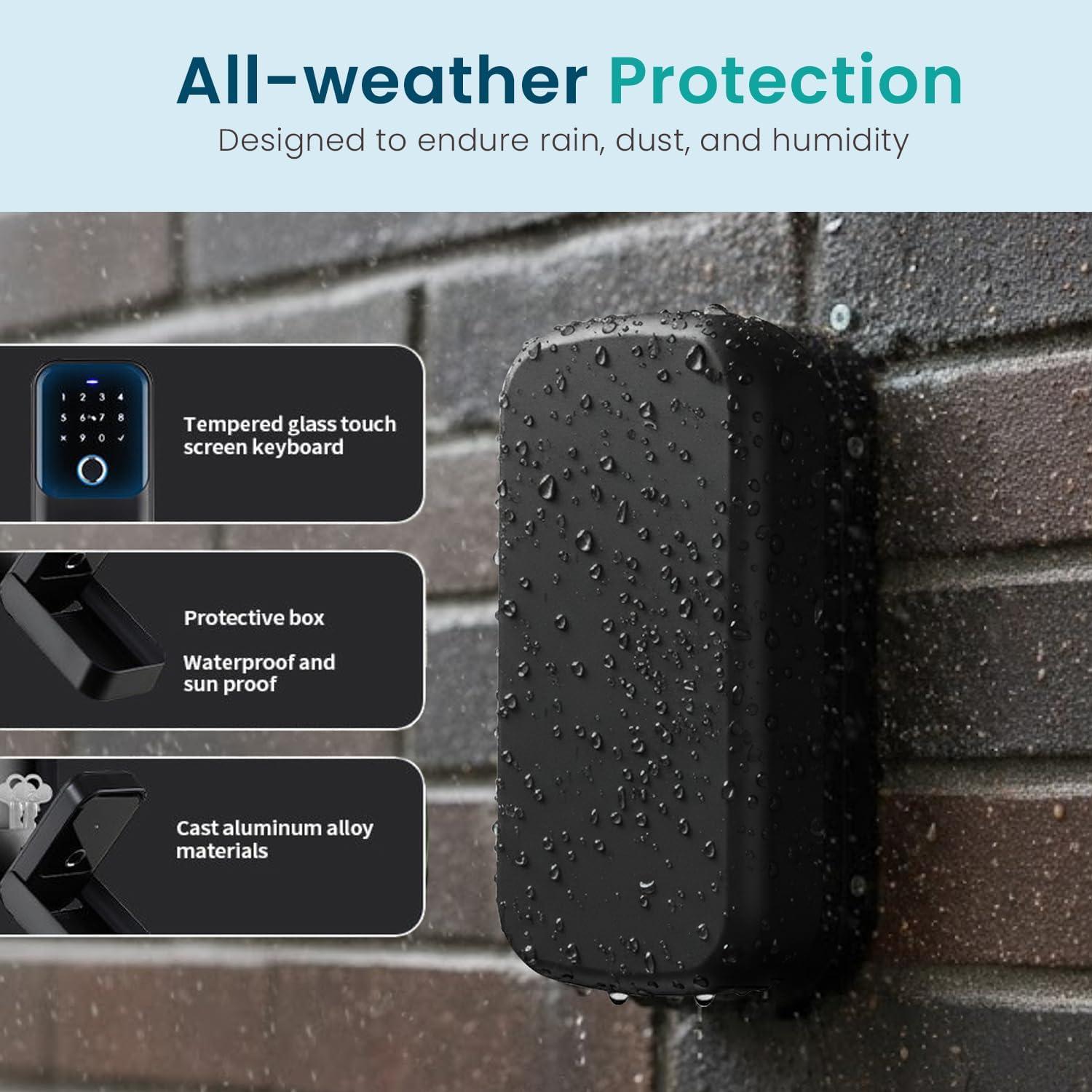 Caja de Seguridad Digital Inalámbrica WARDVANCE - Cerradura Inteligente con App y Huella Digital