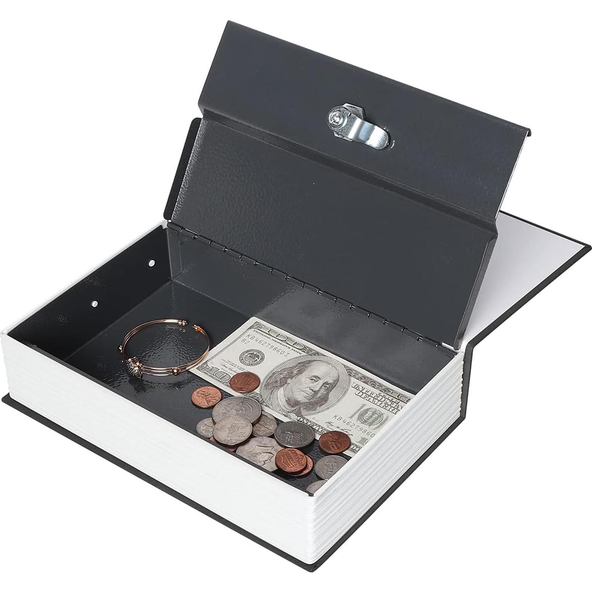 Caja Fuerte Secreta de Metal Parrency con Cerradura Llave 24.1x15.7cm
