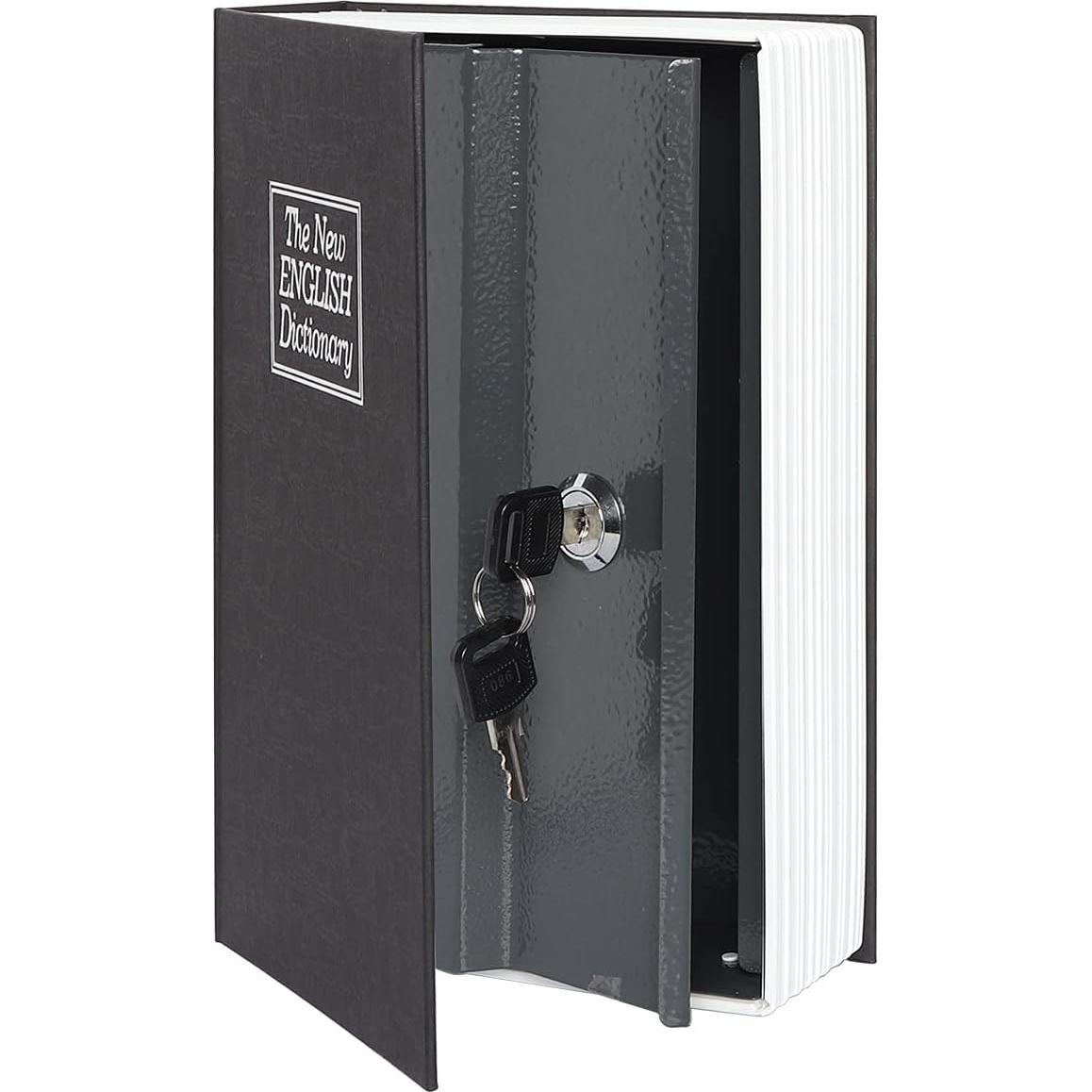 Caja Fuerte Secreta de Metal Parrency con Cerradura Llave 24.1x15.7cm