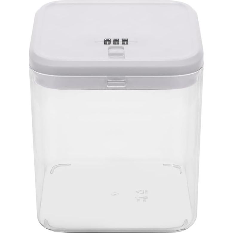 Caja de Almacenamiento EMLTHORY Bloqueable Transparente 14x14x16cm