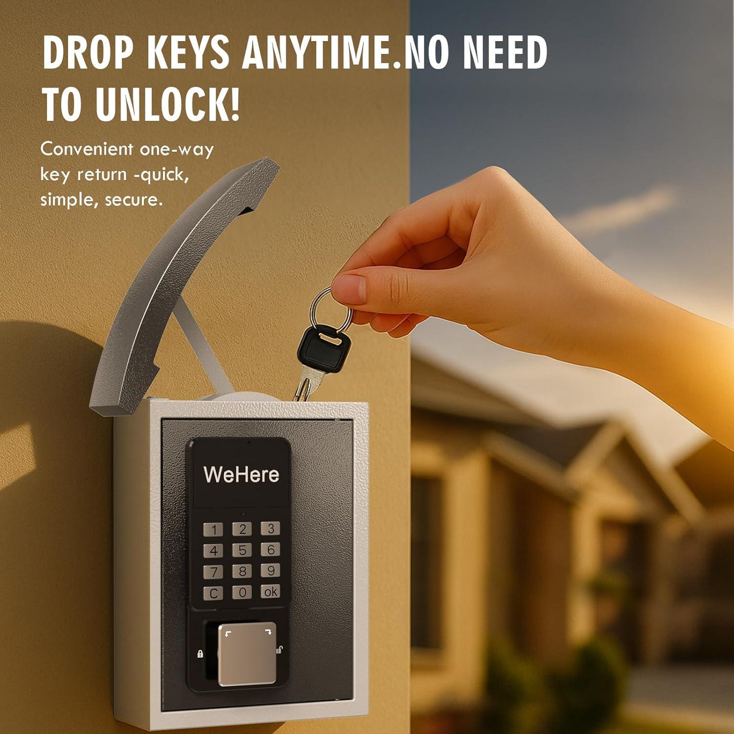 Caja de Llave Inteligente DiDiHere KB-521 Montada en Pared