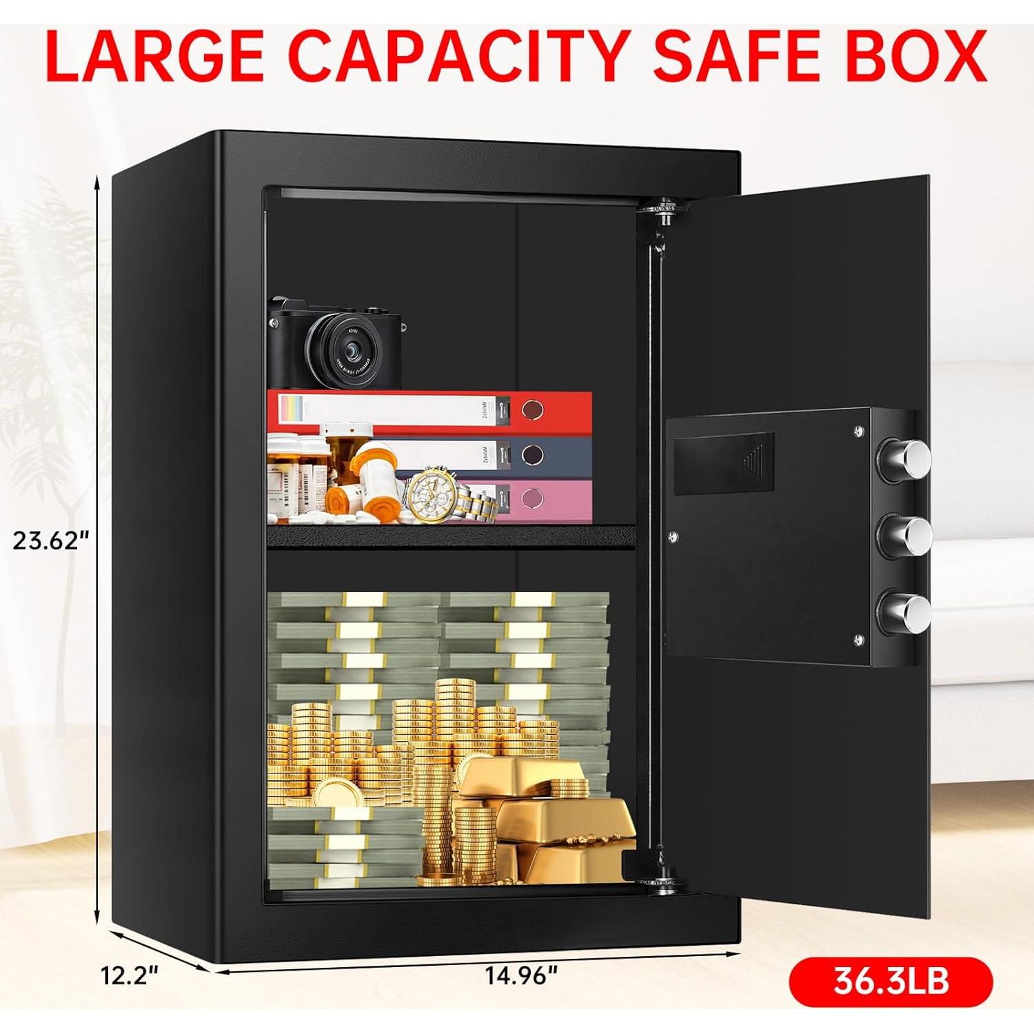 Caja Fuerte a Prueba de Fuego y Agua VIDXCVIT 0.14 m³