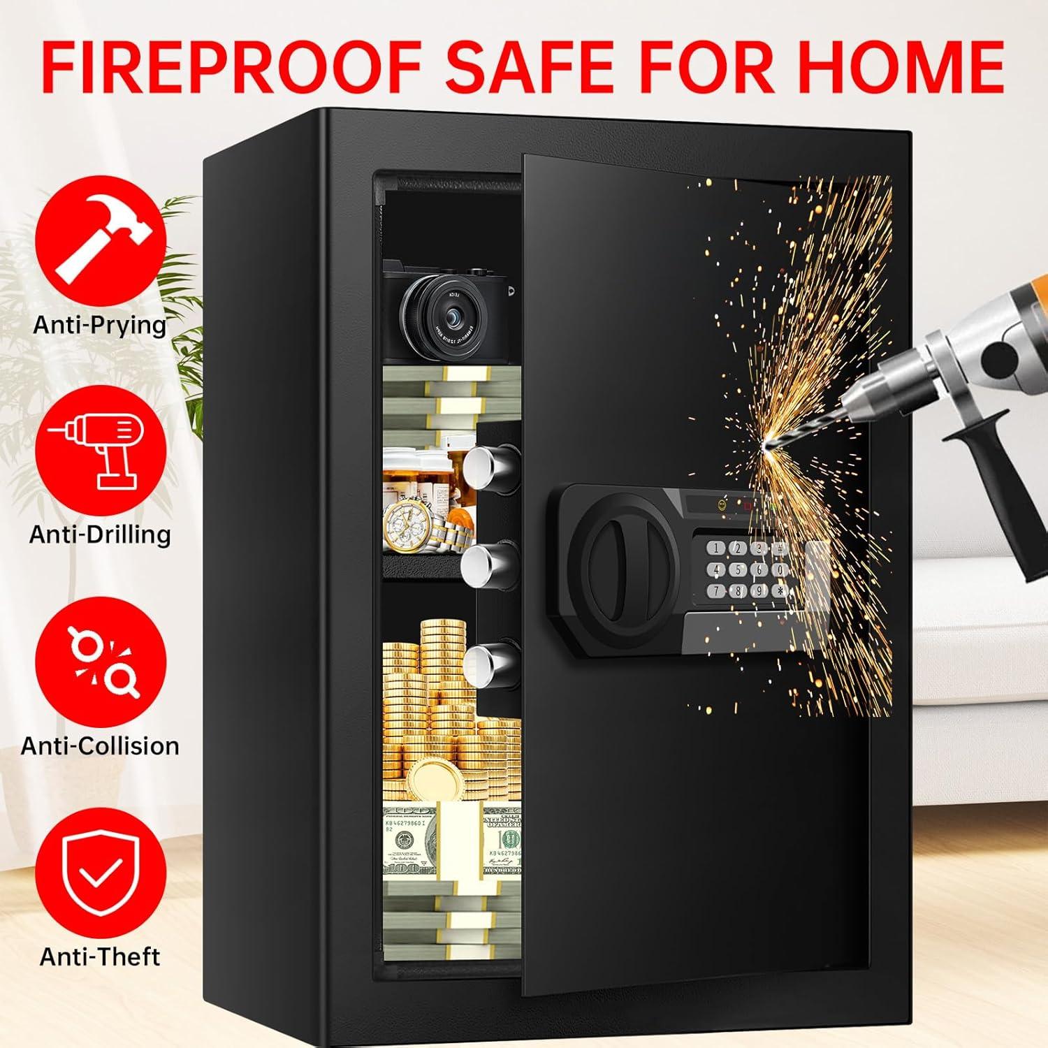 Caja Fuerte a Prueba de Fuego y Agua VIDXCVIT 0.14 m³