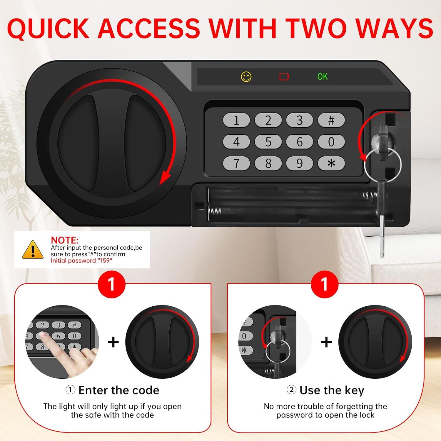 Caja Fuerte a Prueba de Fuego y Agua VIDXCVIT 0.14 m³
