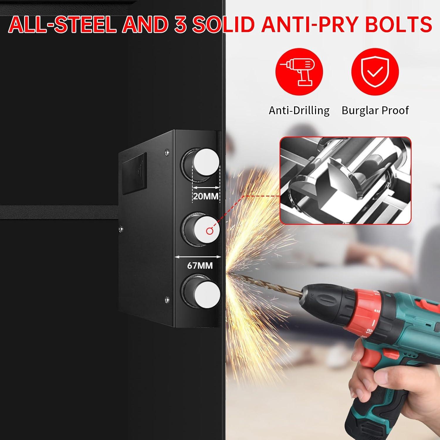 Caja Fuerte a Prueba de Fuego y Agua VIDXCVIT 0.14 m³