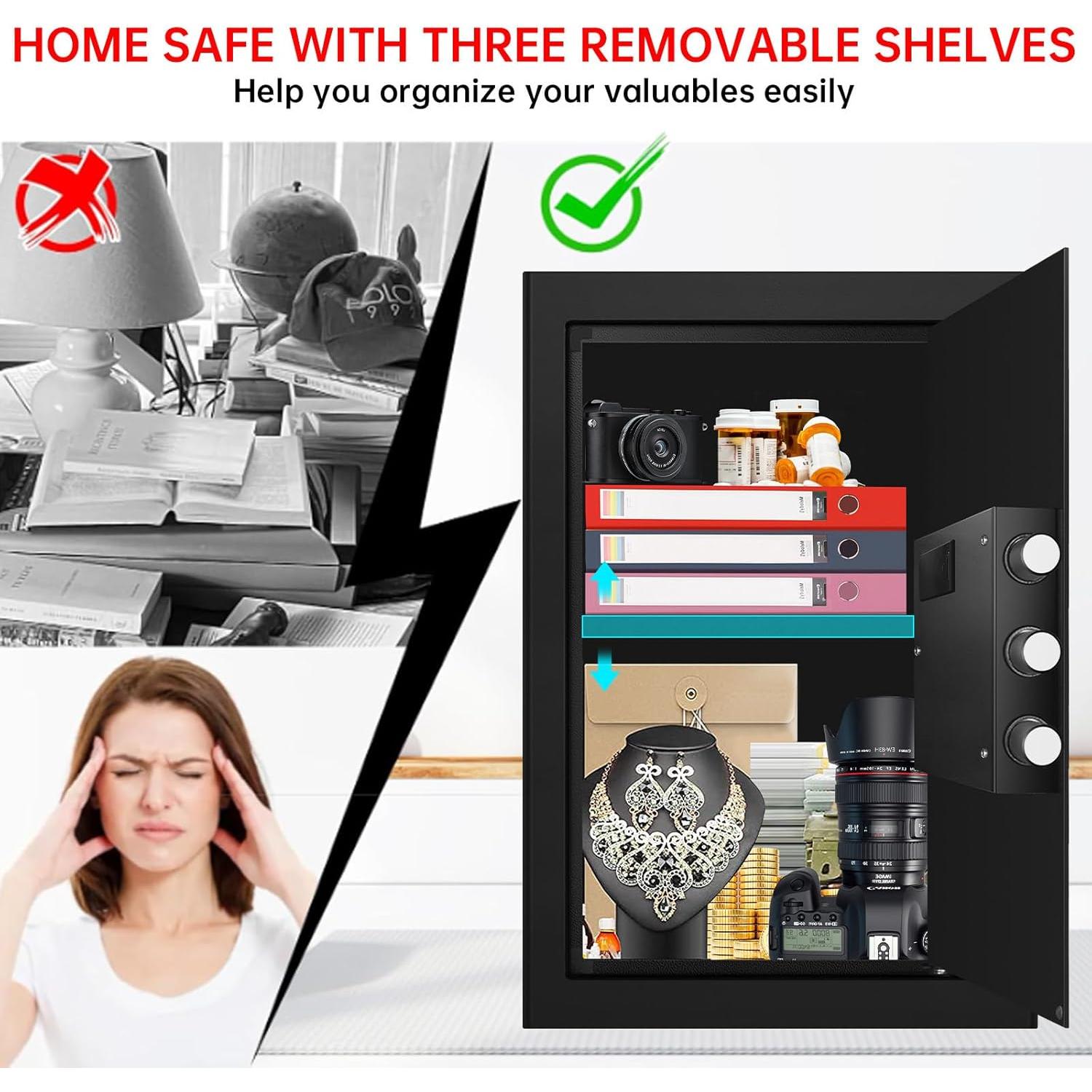 Caja Fuerte a Prueba de Fuego y Agua VIDXCVIT 0.14 m³