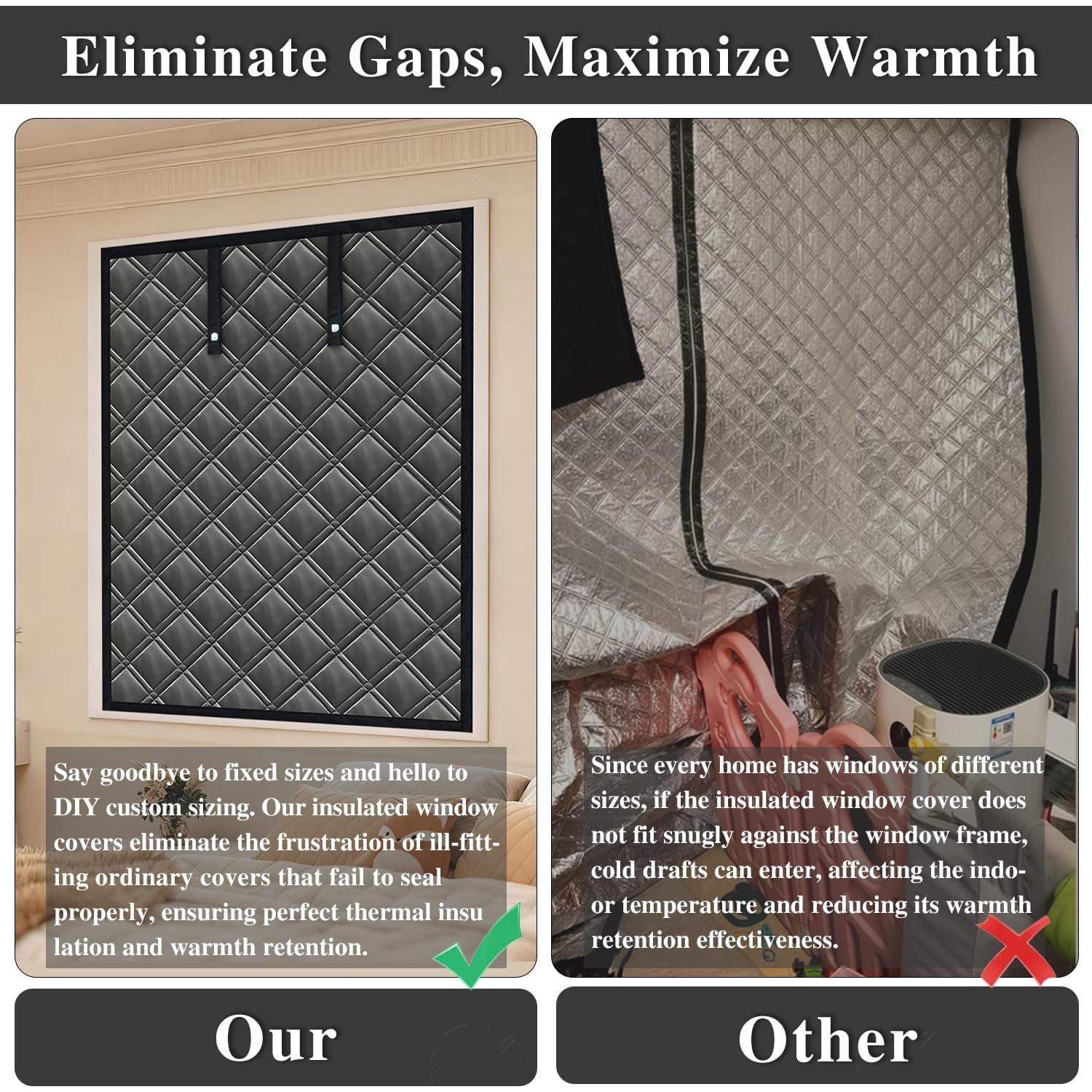 Kit Aislante de Ventanas Aozzy 170x150 cm Cubierta Térmica