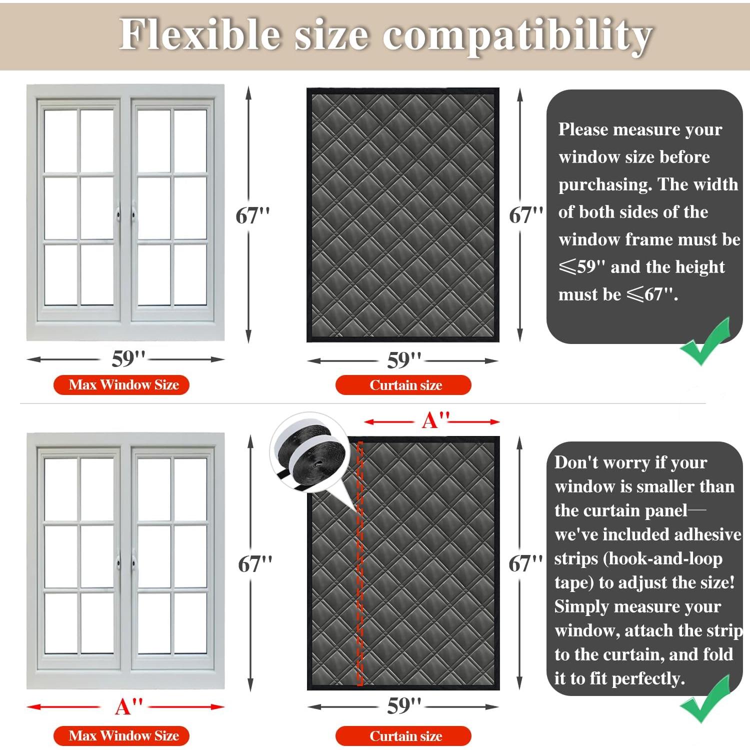 Kit Aislante de Ventanas Aozzy 170x150 cm Cubierta Térmica