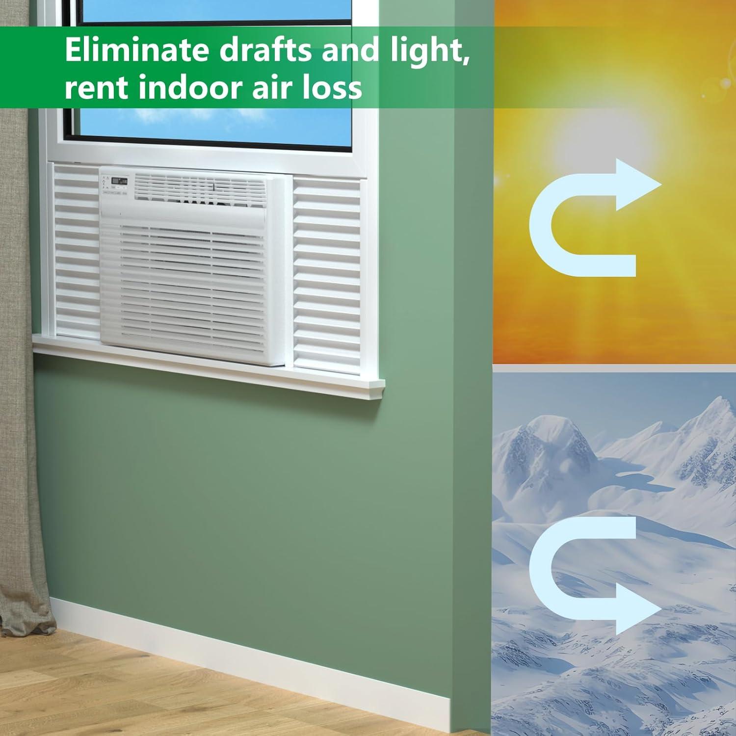 Panel Aislante para Aire Acondicionado SZZSAF 2 Paneles 42 cm Blanco