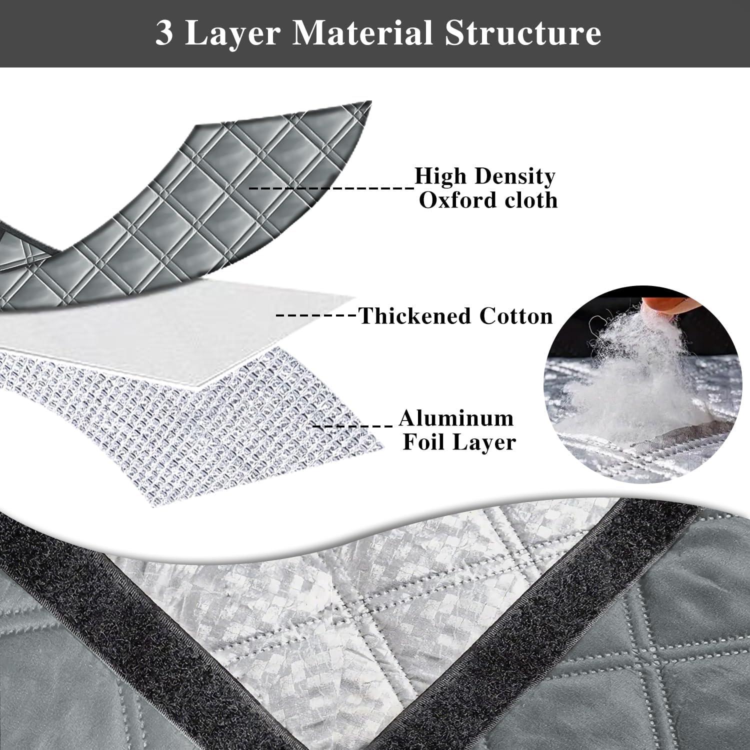 Cubierta Aislante para Ventanas Gulrear 109x150 cm 3 Capas