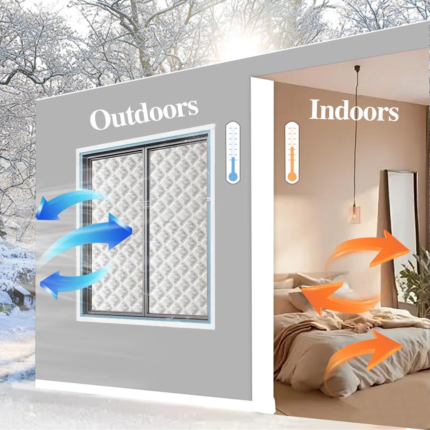 Cubierta Aislante para Ventanas Gulrear 109x150 cm 3 Capas