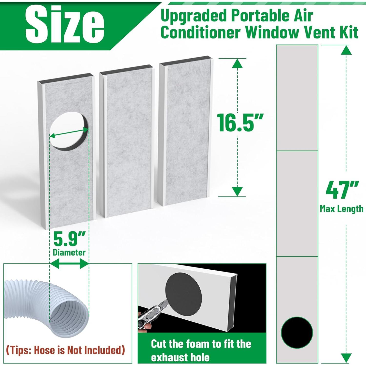 Kit de Ventilación de Ventana Forestchill 47" (119 cm) 5.9" (15 cm)