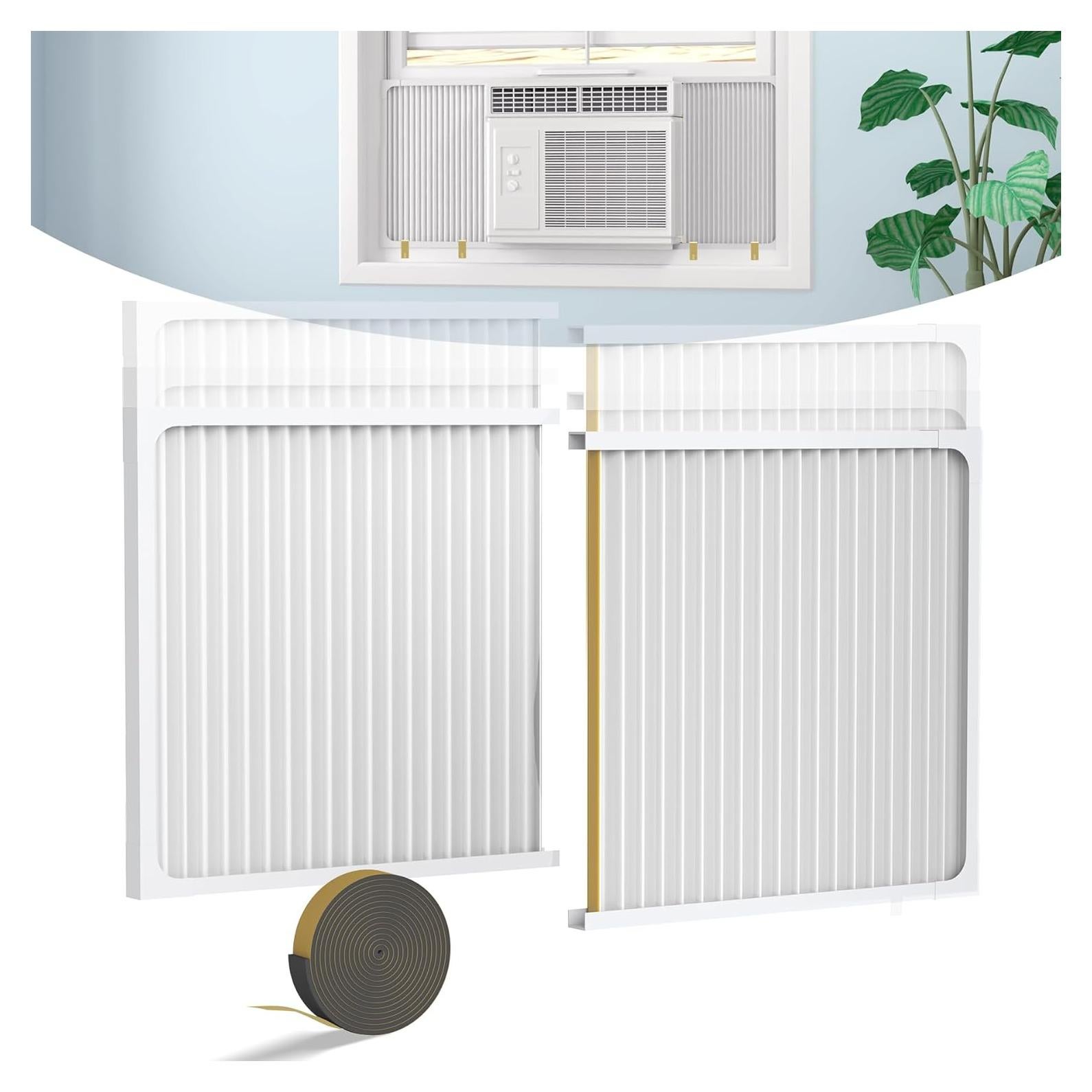 Panel Lateral Ajustable para Aire Acondicionado de Ventana 5000-14000 BTU